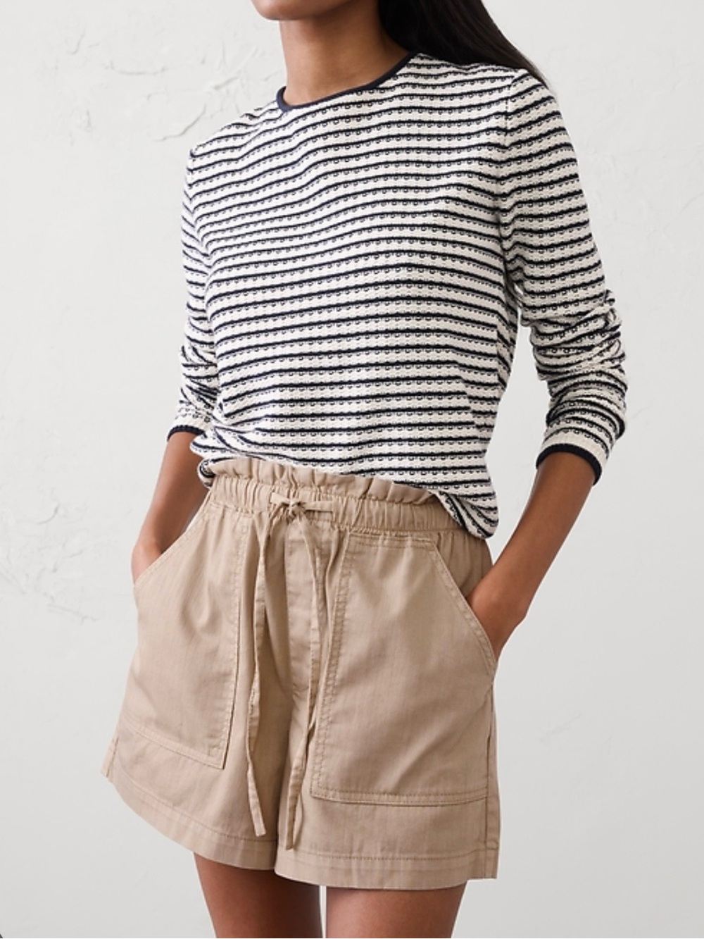 NWT Banana Republic Factory Summer-weight Denim Pull On Shorts